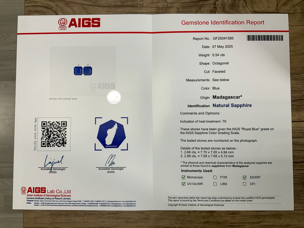 BLUE SAPPHIRE EMERALD CUT