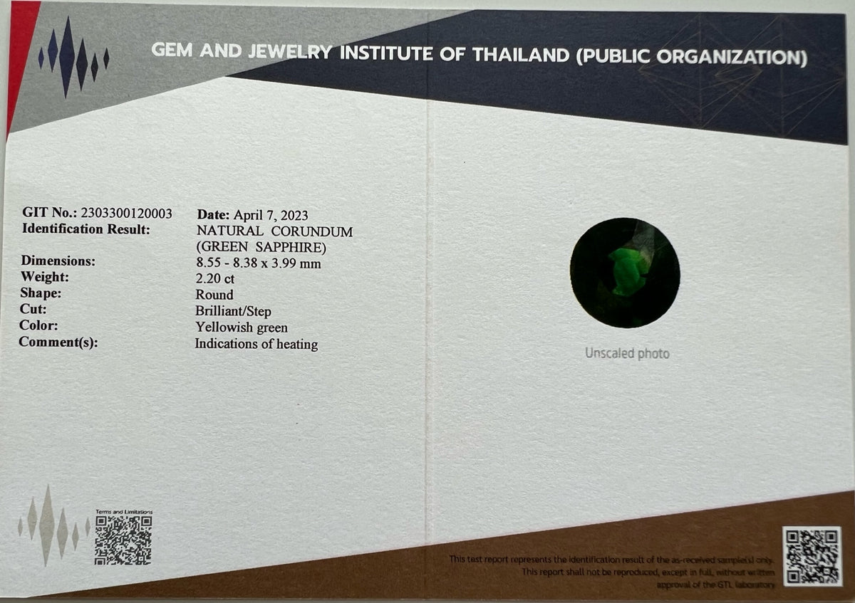 GREEN SAPPHIRE ROUND