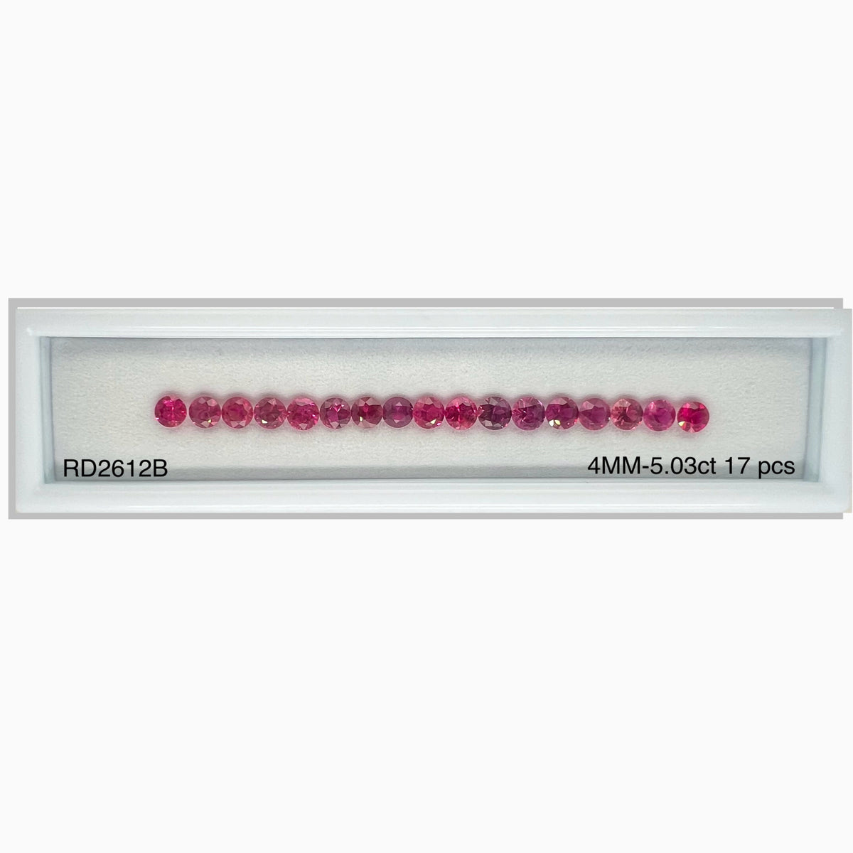 RUBY DIAMOND CUT 4MM