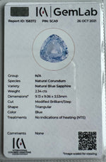 BLUE SAPPHIRE TRILLION