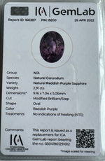 PURPLE SAPPHIRE OVAL