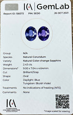 BLUE SAPPHIRE OVAL