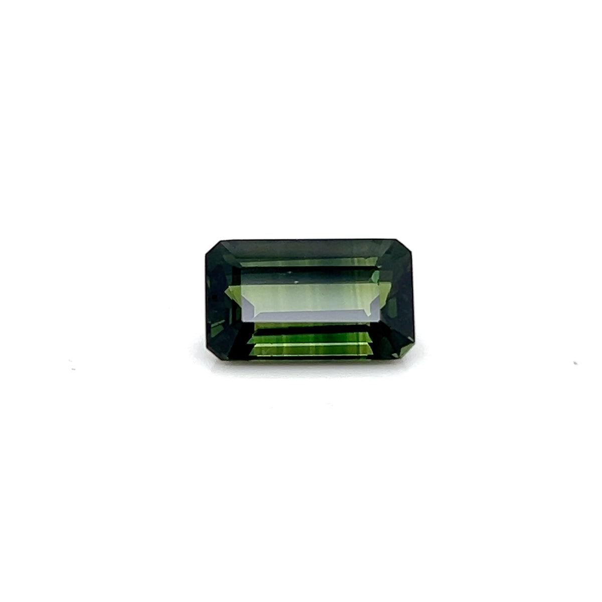 GREEN SAPPHIRE EMERALD CUT