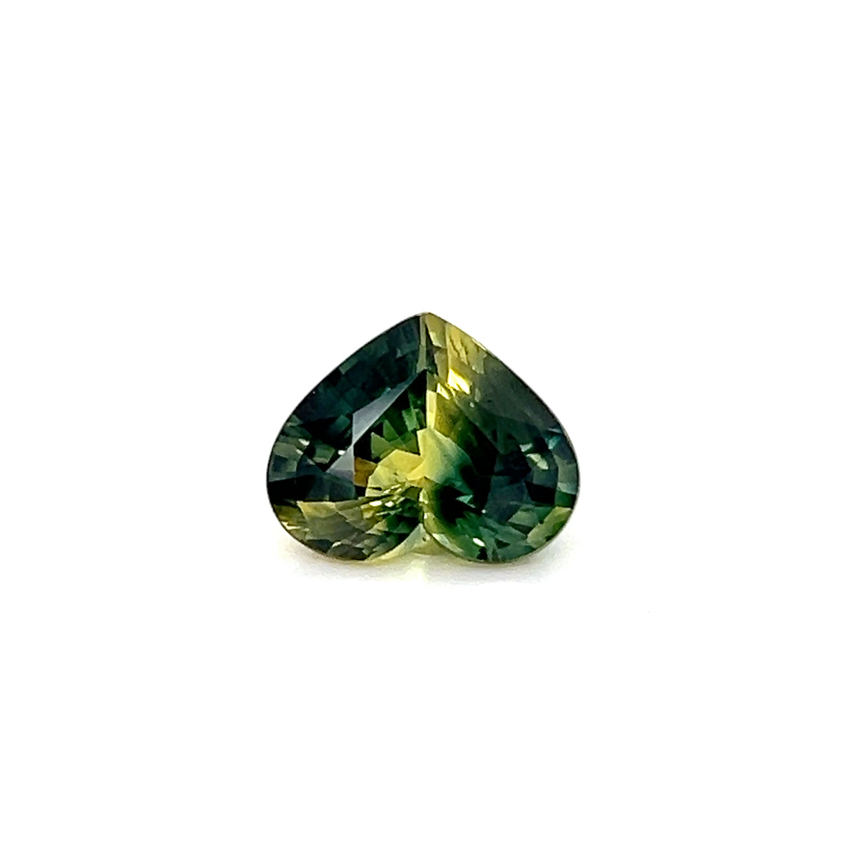 GREEN YELLOW SAPPHIRE HEART