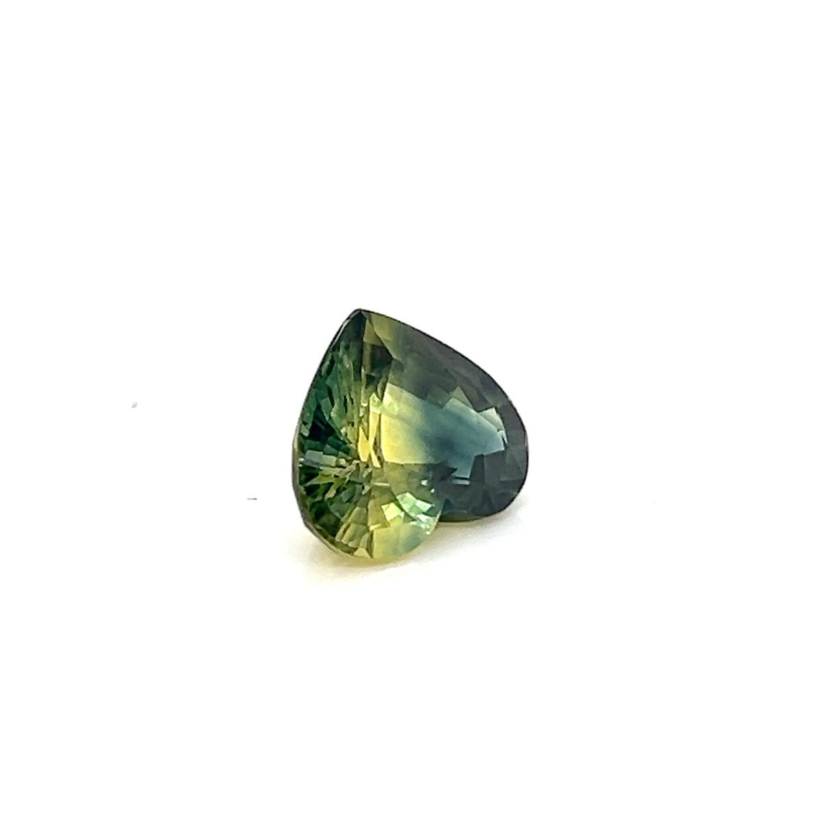 GREEN YELLOW SAPPHIRE HEART