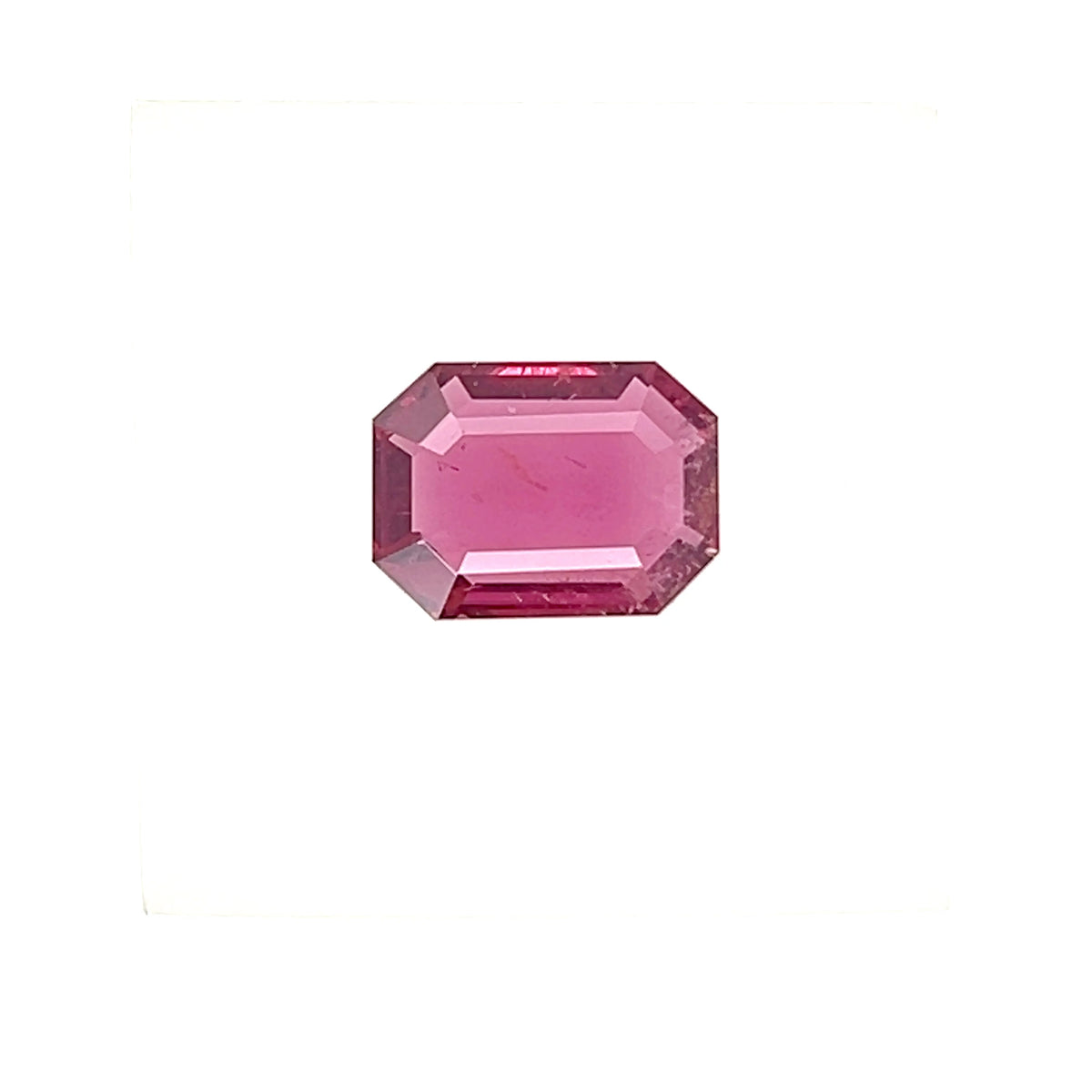 RUBELLITE EMERALD CUT