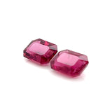 RUBELLITE EMERALD CUT