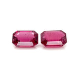 RUBELLITE EMERALD CUT