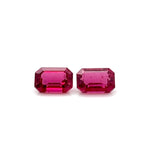 RUBELLITE EMERALD CUT