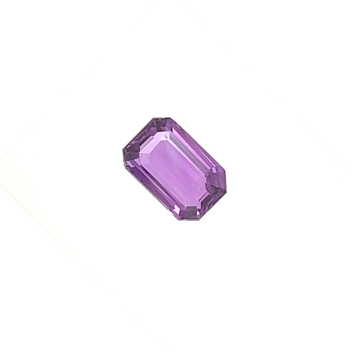 PURPLE SAPPHIRE EMERALD CUT
