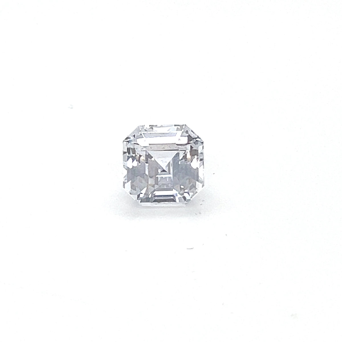 WHITE SAPPHIRE EMERALD CUT