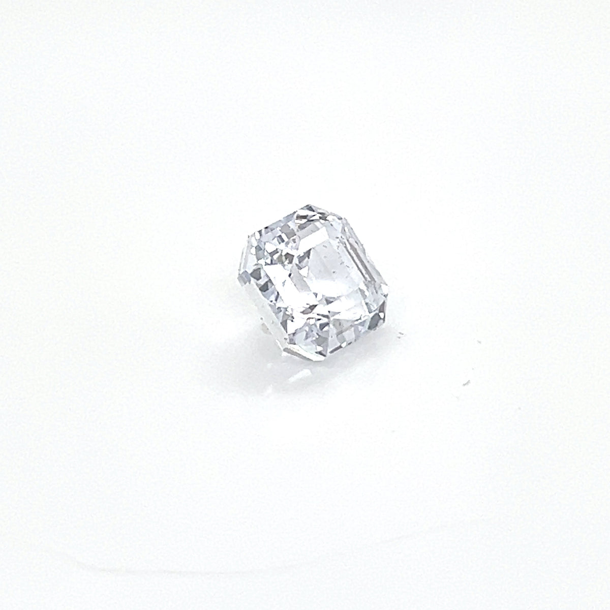 WHITE SAPPHIRE EMERALD CUT