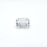 WHITE SAPPHIRE EMERALD CUT