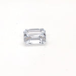 WHITE SAPPHIRE EMERALD CUT