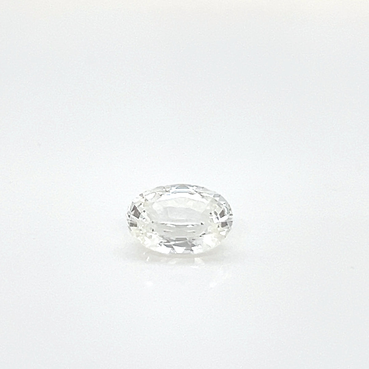 WHITE SAPPHIRE OVAL