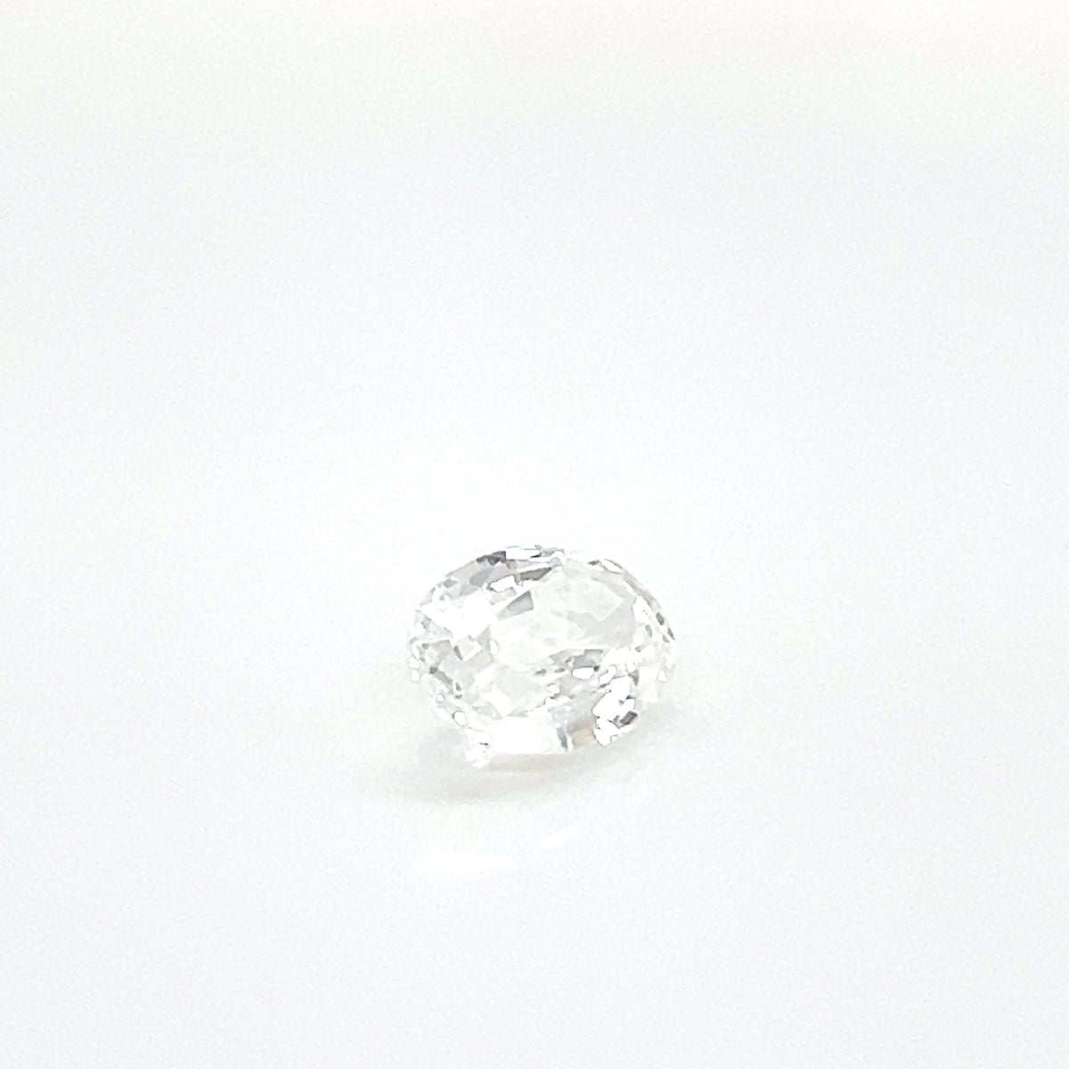 WHITE SAPPHIRE OVAL