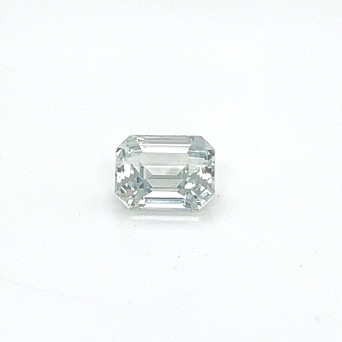 WHITE SAPPHIRE EMERALD CUT