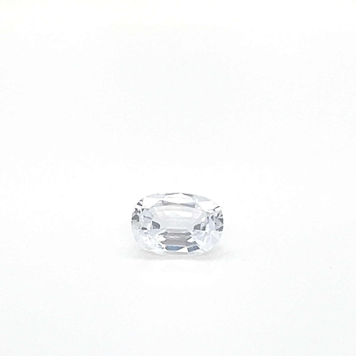 WHITE SAPPHIRE OVAL