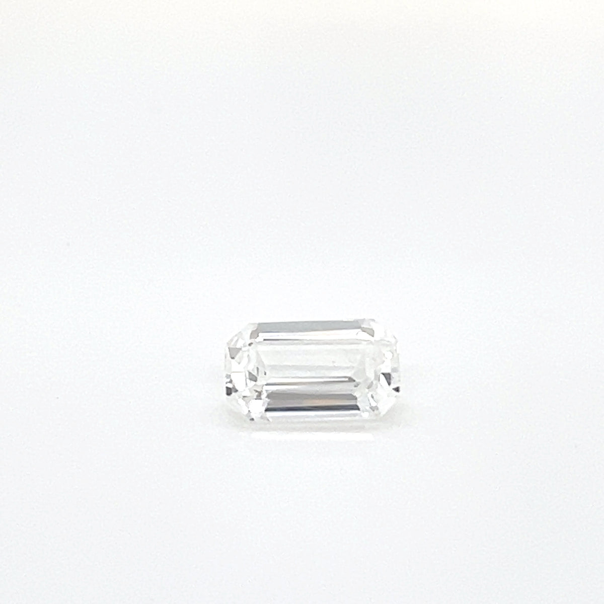 WHITE SAPPHIRE EMERALD CUT