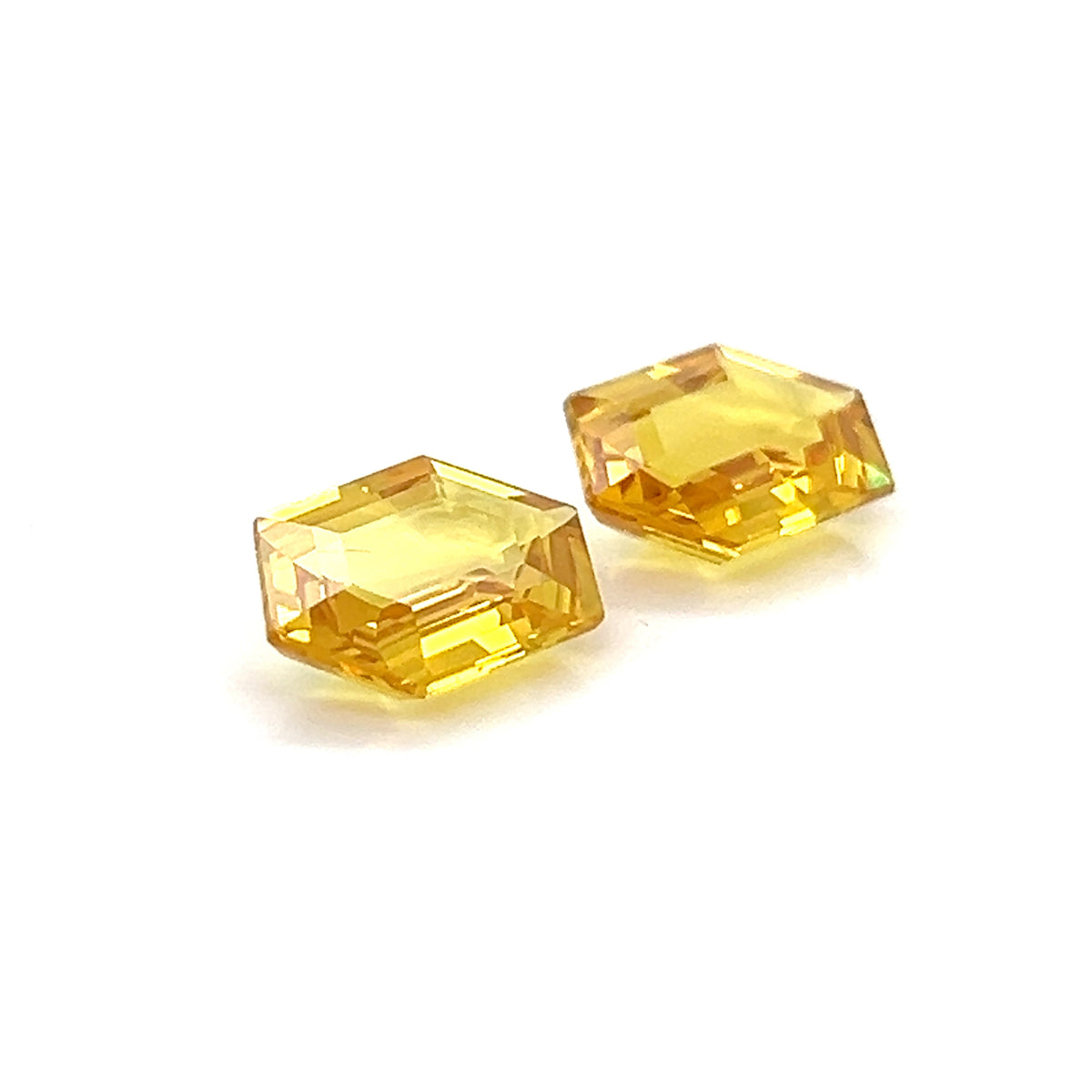 YELLOW SAPPHIRE HEXAGONAL