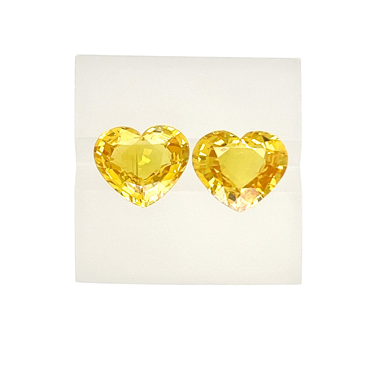 YELLOW SAPPHIRE HEART