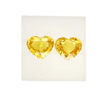 YELLOW SAPPHIRE HEART