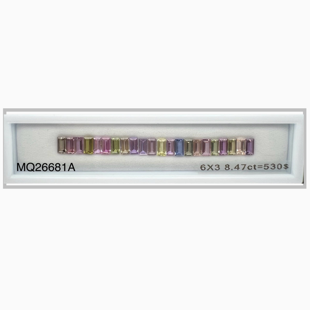 MULTI SAPPHIRE BAGUETTE 6X3