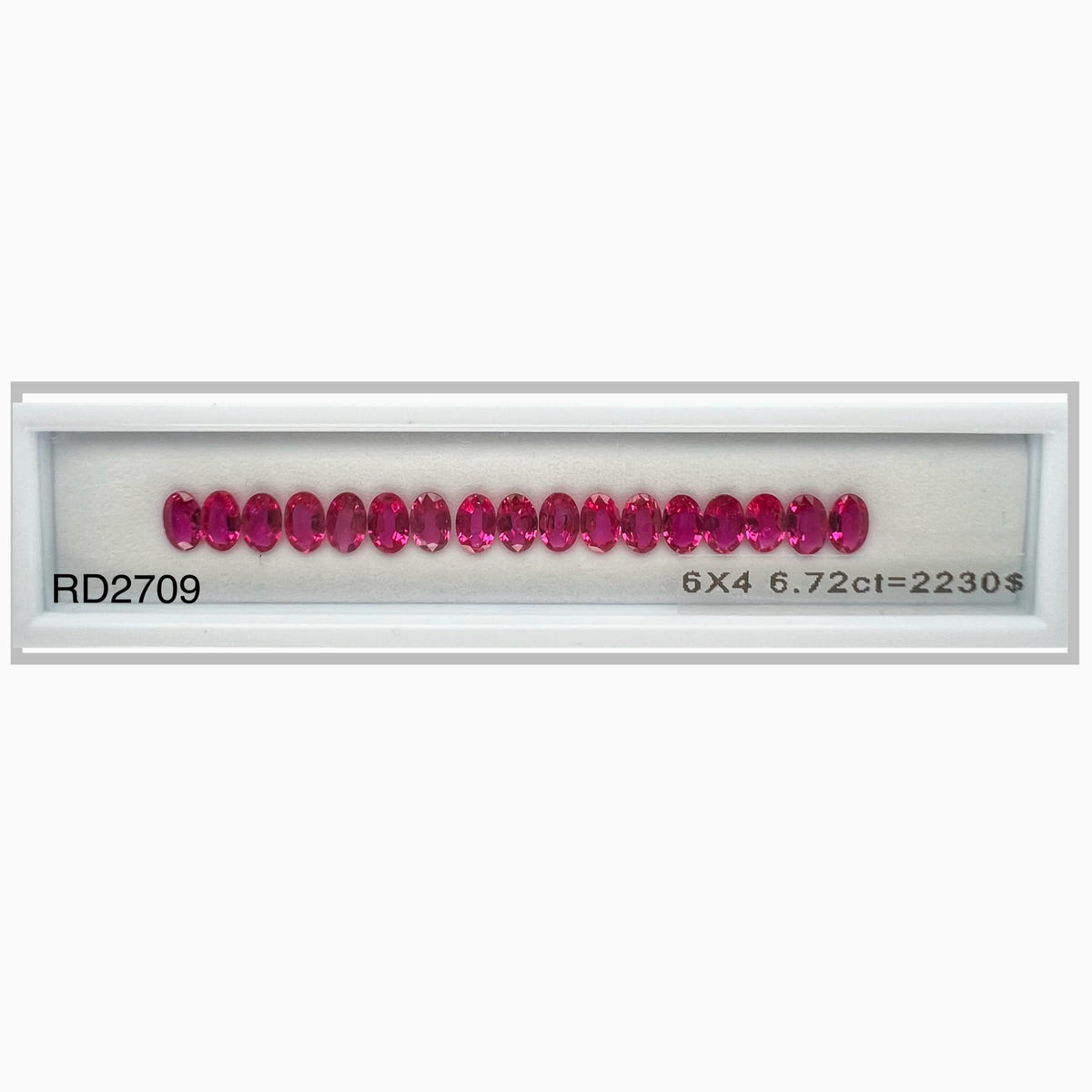 RUBY OVAL 6X4