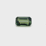 GREEN SAPPHIRE EMERALD CUT