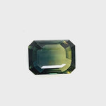 GREEN SAPPHIRE EMERALD CUT