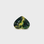 GREEN YELLOW SAPPHIRE HEART